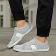 thumbnail image 3 of Mepaouo Men's Canvas Barefoot Shoes Wide Toe Minimalist Water Sneakers with Zero Drop Sole for Women, 3 of 6