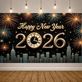 thumbnail image 3 of Decorative Design New Year Banner Festive Theme Celebration Banner for Holiday Event Indoor Decoration Party Backdrop, 3 of 5
