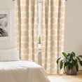 thumbnail image 3 of Ambesonne Geometric 4-Panel Curtains, Dimensional Stripe Round, 56"x95", Champagne Peach, 3 of 4
