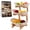 3 Tier Beige, variant on Tier Countertop Organizer, Fruit Bowl with Bamboo Wood Stand for Kitchen Counter, Snack Dessert Cake Tray Plate Rack for Party Wedding, Basket for Vegetable Storage, Salad Buffet Server