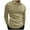 Khaki, variant on Xunlbb Men Bodybuilding Solid Sport Button Casual Stand Collar Vertical Bar Long Sleeves Golf Shirt,Size S-2XL