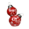 thumbnail image 6 of Alpine Corporation 21" x 16" x 30" Light-Up Freestanding Christmas Ball Ornament Decor, Red, 6 of 11