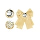 thumbnail image 3 of INSPIRE CHIC Broche de cinta para mujer con lazo, pin de uniforme escolar, corbata de cuello con cuentas amarilla, 3 of 4