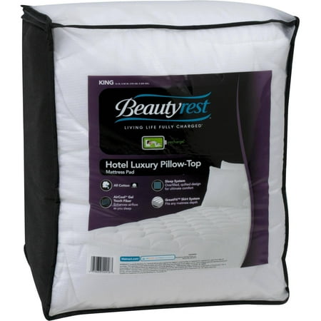 Beautyrest Hotel Luxury Pillow-Top Mattress Pad - Walmart.com