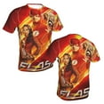 thumbnail image 5 of The Flash T Shirt 3d Printed Crewneck Graphic Short Sleeve Tees For Mens, 5 of 7