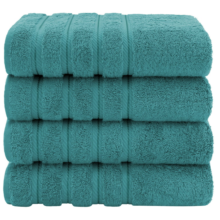 Cotton Paradise Bath Towels, 100% Turkish Cotton 27x54 inch 4 Piece Bath  Towel Sets for Bathroom, Soft Absorbent Towels Clearance Bathroom Set, Aqua  Blue Bath T… in 2023