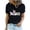 Black, variant on Fesfesfes Workout Short Sleeve Tops for Women Round Neck Printed T-shirt Fashion And Comfortable Tops Shirt for Women L(US:8)