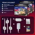 thumbnail image 4 of Monster Outdoor 200ft LED Smart Lights, RGBIC and Multiwhite Permanent Outdoor Lights with Voice Control, 100 feet Pack of 2, 4 of 10