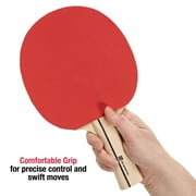 Ping Pong Paddle Set with Travel Bag, 2 Player Table Tennis Rackets and 4 Balls by MD Sports
