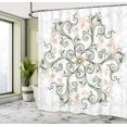 thumbnail image 4 of Ambesonne Mandala Shower Curtain, Flower Design Classical Art, 69"Wx70"L, Army Green, 4 of 4