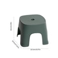 thumbnail image 2 of Plastic Mini Stool For Home, Compact Foot stools - Thickened For Living Room Bathroom Shoe Changing - Sturdy And Lightweight, 20.5x19.5x16cm/8.07x7.67x6.29in, 2 of 7