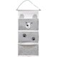 thumbnail image 1 of Cute Nursery Hanging Storage Bag Wall Organizer Bag With 3 Pockets Deco Basket Holder Pouch Closet, 1 of 3