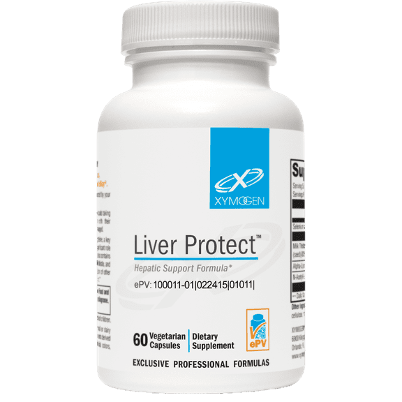 XYMOGEN Liver Protect - Supports Liver Health   Glutathione Production - Milk Thistle Extract, ALA Alpha-Lipoic Acid, N-Acetyl-L-Cysteine, Selenium L-Selenomethionine (60 Capsules)