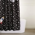 thumbnail image 4 of Fun and Playful Space Rockets Printed Pattern Microfiber Bathroom Shower Curtain - Space Rockets, 72 Inch, 4 of 5