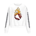 thumbnail image 3 of Sudadera sin capucha para hombre, cuello redondo, deportiva, con estampado de béisbol, sudadera con capucha, manga larga, blusa de poliéster para hombre, 3 of 4