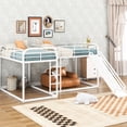 thumbnail image 2 of Full and Twin Size Metal Bunk Bed with Slide, Multiple Functions - Enhances Family Life, 2 of 2