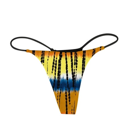Yellow Large Womens Underpants Comfort Plus Size Silk Panties Soft G Tring Panties Vibrating Pantie s with Control Cotton for Women Combo Sweat Pads for Women Underwear C