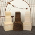 thumbnail image 4 of Wooden pine box storage box wooden lined packaging box, 4 of 7