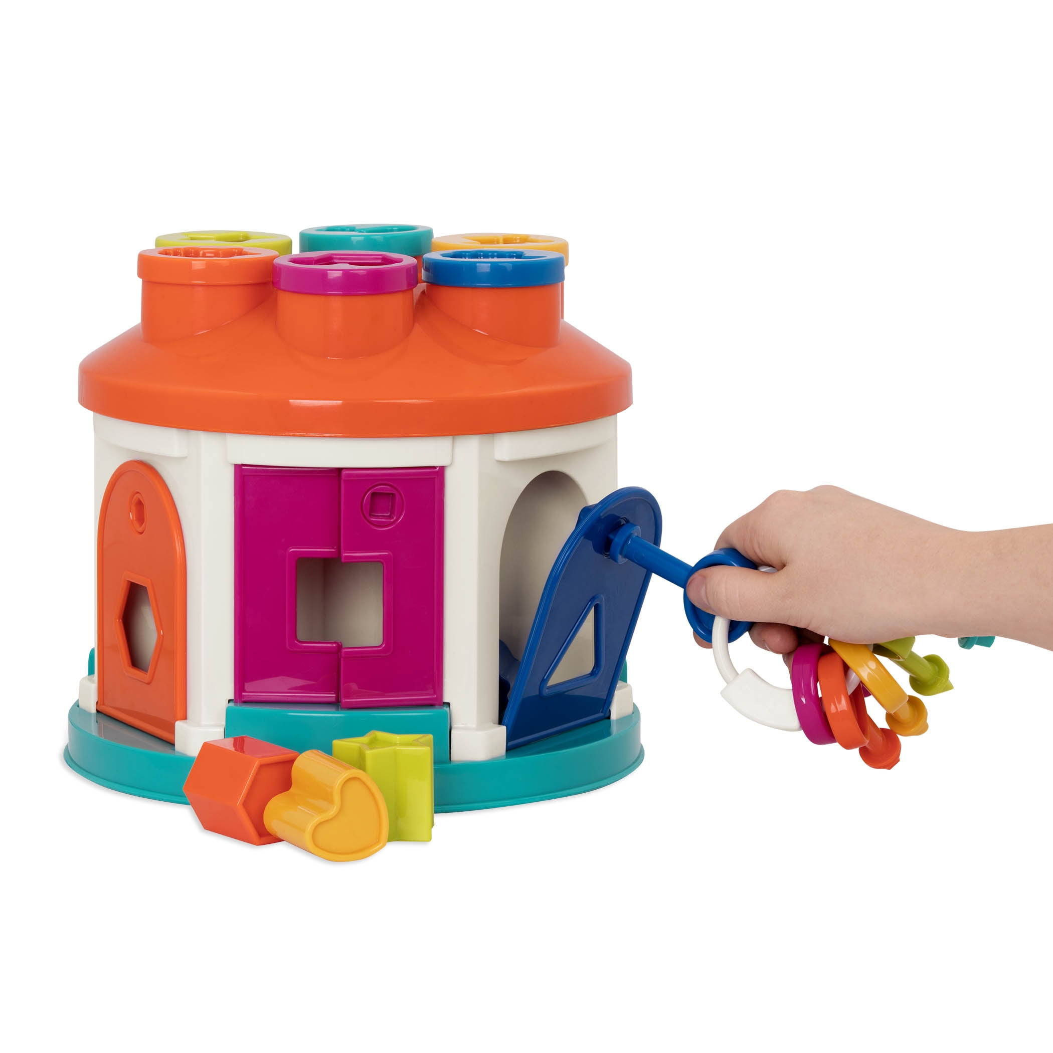 Battat Shape Sorter House Early Learning Activity Plastic Toy for Toddlers 2 Years +