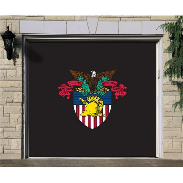 Victory Corps 810031WPCR-002 7 x 8 Pi NCAA Simple Porte de Garage Décor Armée Point Ouest - No.002