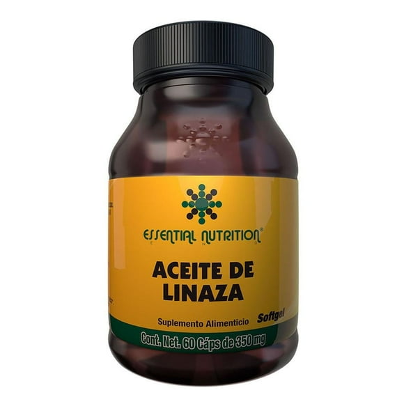 Suplemento alimenticio Essential Nutrition Aceite de Linaza 60 cápsulas de 350 mg