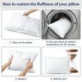 thumbnail image 6 of COOKEY Pillow for Bed King Size Set of 4 ,Down Alternative Pillows for Sleeping 20x36inch, Luxury Hotel Pillow for Back,Stomach or Side Sleeper, 6 of 10