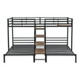 thumbnail image 3 of Metal Twin Bunk Bed With Storage In Black - Space Utilizing Bedroom Furniture Saving Element, 3 of 7