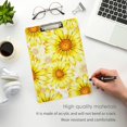 thumbnail image 4 of FMSHPON Daisy Flower Yellow Floral Clipboard Hardboard Wood Nursing Clip Board and Pull for Standard A4 Letter 13x9 inches, 4 of 7