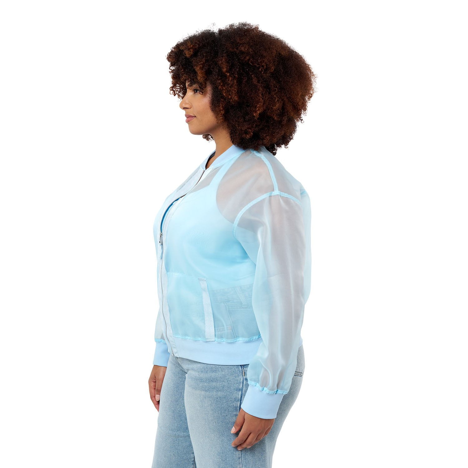 Edited by Remi Bader Women's Sheer Bomber Jacket - Samsclub.com