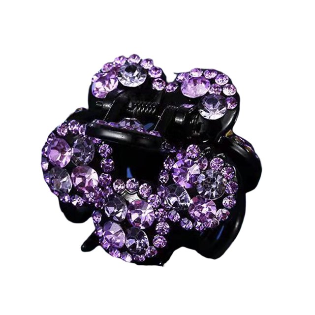 CSChome Hair Claw Korean Style Non-Slip Hair Claw Colorful Flower Hair Pin Hair Barrette
