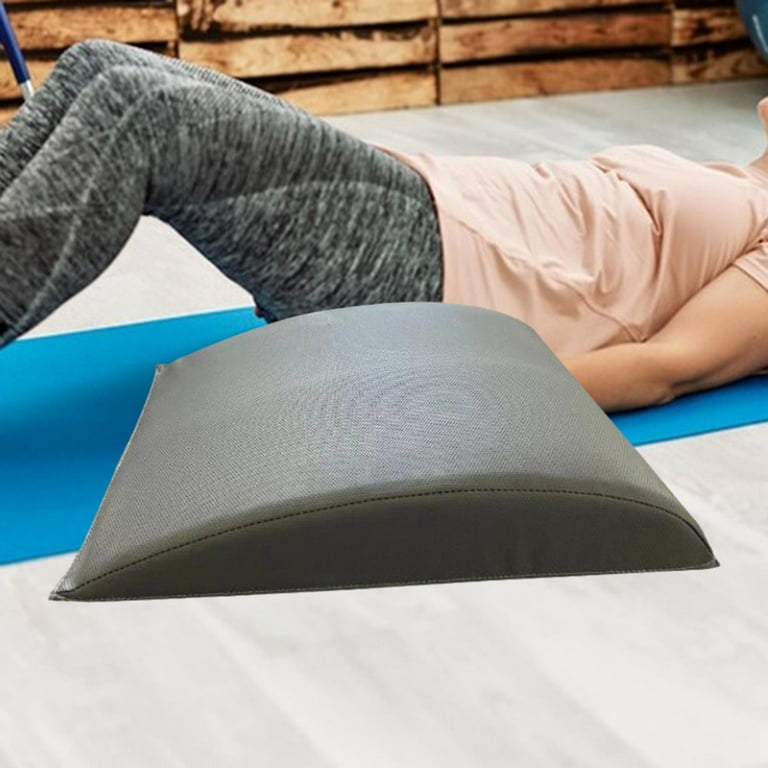 Tnarru Ab Exercise Mat Portable Workout Mat Curved Back Support