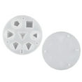 thumbnail image 2 of Sioweci Large DND Dice Resin Molds for DIY Dices Making 7 Cavities Polyhedral Silicone Mold with Stereoscopic Design Epoxy Resin Molds for Table Board Game Craft Halloween Decor White, 2 of 13