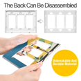 thumbnail image 4 of Yayeee Rocker Switch Wall Plate 1-Gang 4.6"x2.9" Home Decorative Outlet Cover, Yellow Glasses, 4 of 6