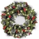 thumbnail image 2 of Christmas Wreaths 2024 New Year Front Door Wall Decorations Artificial Fake Pine Branches Xmas Tree Garland Hanging Ornaments, 2 of 5