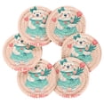 thumbnail image 2 of Love Mom Bear 6 Pcs Drink Coasters with Holder Absorbent Coasters Woven Coasters for Drinks Table Desk Protection Home Decor, 2 of 7