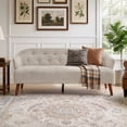 thumbnail image 3 of Leumius 73.6" 3-Seater Sofa, Modern Tufted Upholstered Couch Comfy Upholstered Sofa for Living Room, Apartment, Brown, 3 of 9