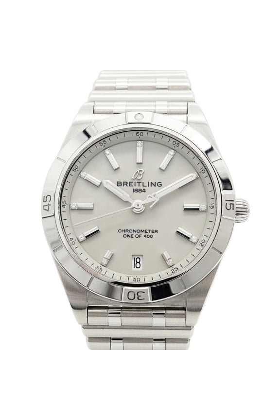 Pre-Owned Breitling Chronomat A10380 Gray Dial Watch for Men and Women