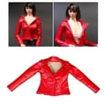 thumbnail image 3 of Chaqueta de cuero PU 1: 6 para s de acción pulgadas HT / PH / rojo Sunnimix Abrigo de chaqueta de figura, 3 of 8
