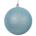 thumbnail image 1 of Vickerman 10" Baby Blue Glitter Ball Drilled Cap - N592532DG, 1 of 4