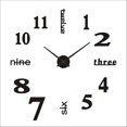thumbnail image 1 of Reloj de pared 3D (60-100 cm), negro, reloj de pared digital de bricolaje, movimiento silencioso, reloj de pared de diseño moderno, reloj de pared gigante para dormitorio, cocina, sala de estar, 1 of 5