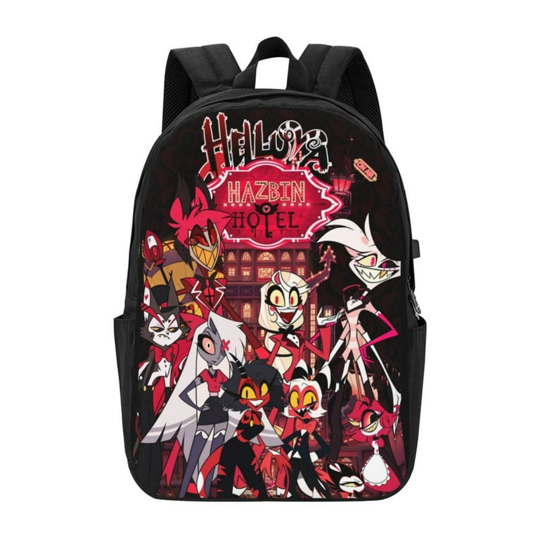 Hazbin Hotel Backpack for Men Women Teen , Water Resistant