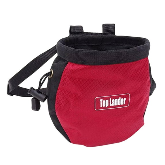 rock climbing bouldering chalk bag bucket Red