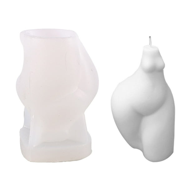 Molde de vela con forma de mujer y hombre, juego de moldes de velas de silicona con imagen humana 3D, velas de cera de abeja caseras para bodas y fiestas, decoración