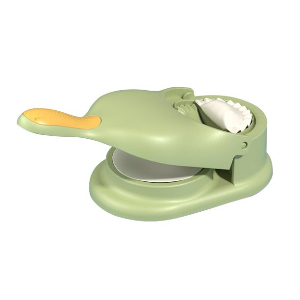 Herramienta de prensado de masa de pastelería para hornear 2 en 1 para cocina (verde)