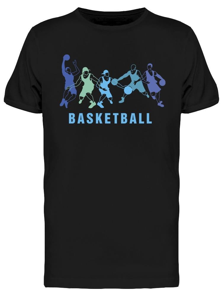 Blue Basketball Players TShirt Men Image by Shutterstock, Male x