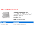 thumbnail image 2 of Automatic Transmission Pan - Compatible with 1988 Pontiac Safari, 2 of 2