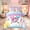 White Blue 03, variant on Feelyou Pink Waffle Baseball Full Size Bedding Sets for Kids, Ice Cream Drip Sport Full Size Bed in a Bag, Pink Reversible, 7pcs