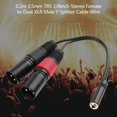 thumbnail image 4 of 2 m 35mm TRS 1 18 pulgadas estéreo hembra a Dual XLR, 4 of 8