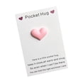 thumbnail image 2 of Wzzjkit Heart Shaped Pocket Card 3.5x2.4 Inch, Mini Blank Greeting Card with Crystal Heart, Good Luck Gift Card Birthday Encouragement for Friends Family, 2 of 6