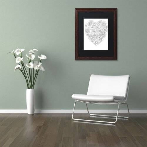 Trademark Fine Art "Big Beautiful Blossoms 13" Canvas Art by Hello Angel, Black Matte, Wood Frame
